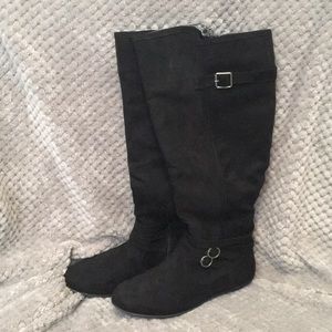 Matte Black Tall Boots